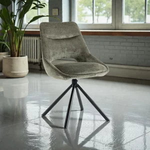 Chaise Dante Tissu Vert