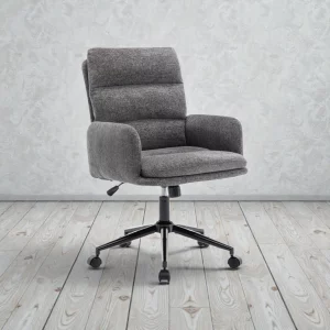 Chaise de bureau Aim&eacute; Tissu Fabb Raven 13 Gris fonc&eacute;