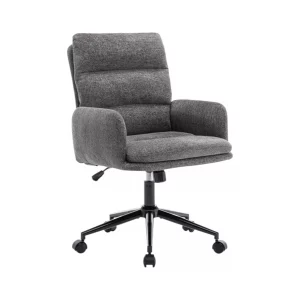 Chaise de bureau Aim&eacute; Tissu Fabb Raven 13 Gris fonc&eacute;