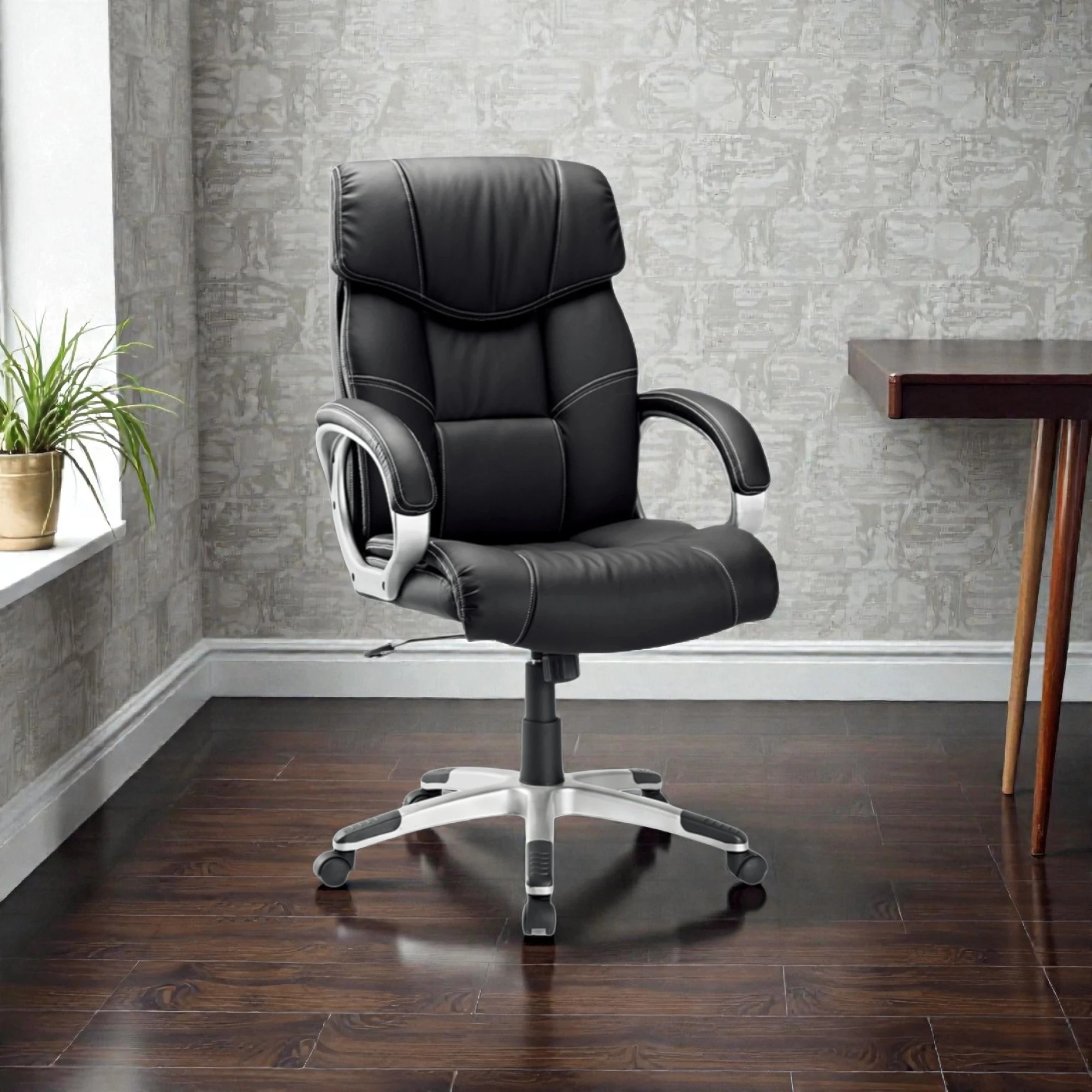 Chaise de bureau Dali PU Noir