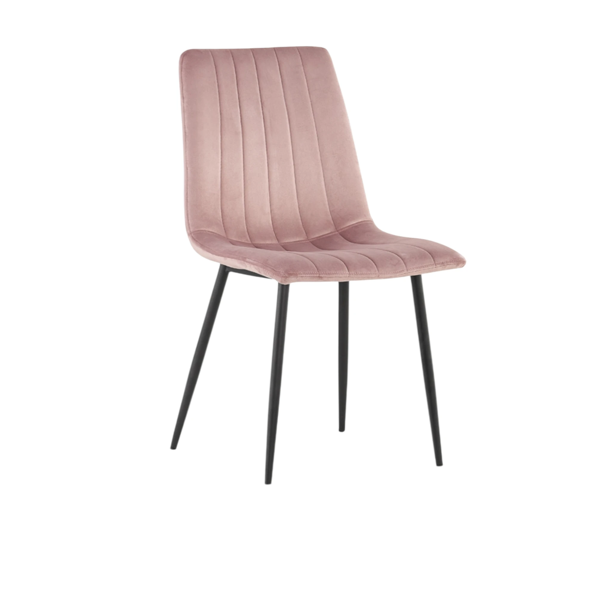 Chaise Willis Velours Rose – Image 2