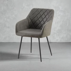 Chaise Peron PU Micro fibre Gris