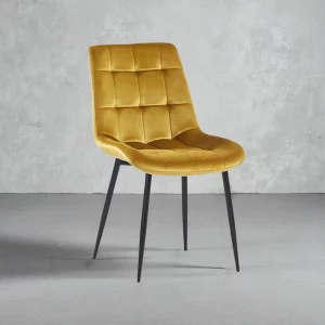 Chaise Juta Velours Or