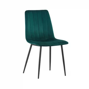 Chaise Willis Velours Vert