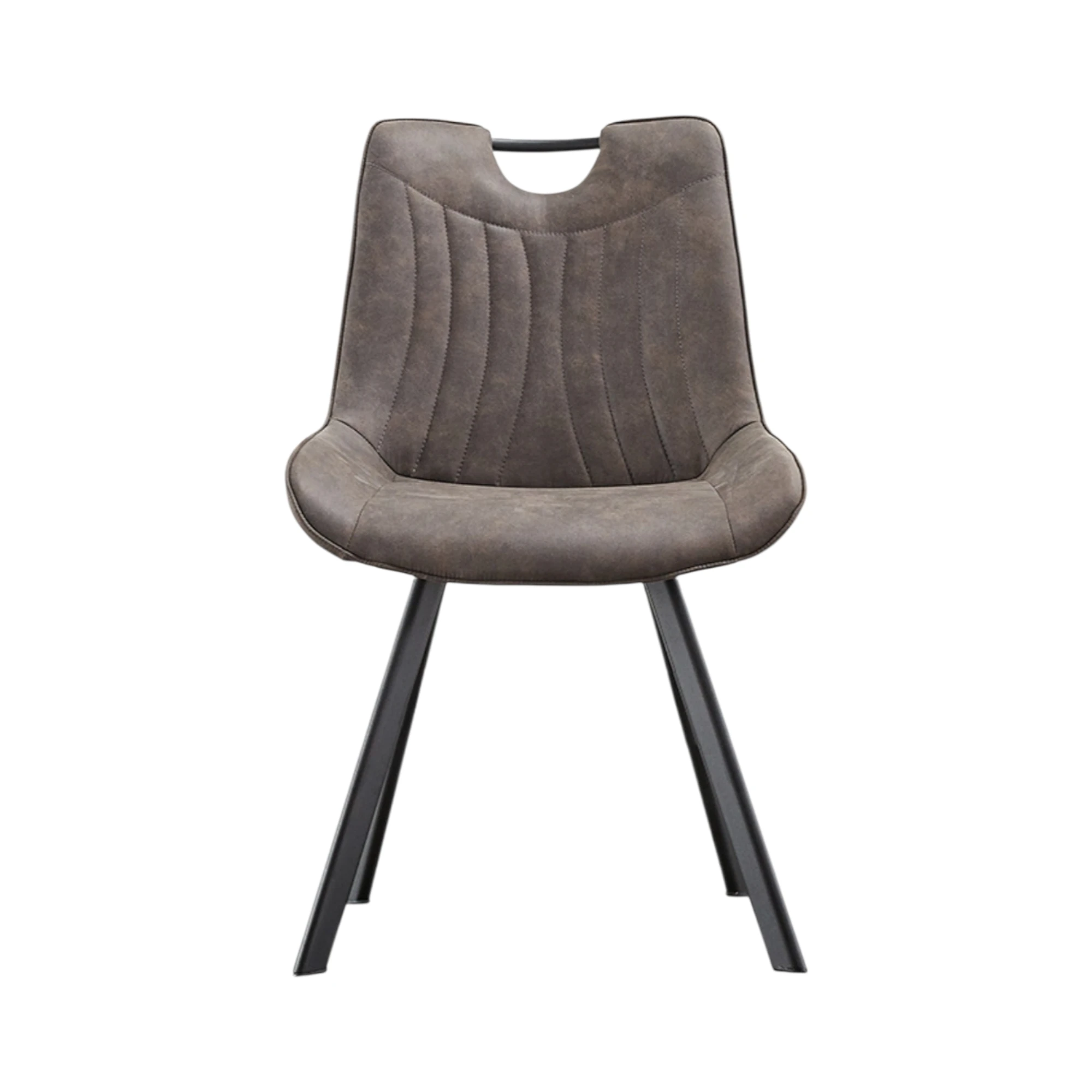 Chaise Pablo PU Micro fibre Gris foncé – Image 3