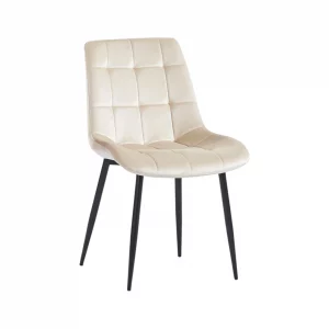 Chaise Juta Velours Beige