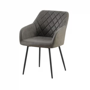 Chaise Peron PU Micro fibre Gris