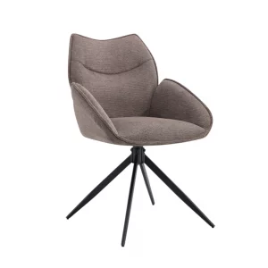 Chaise Mahi Pivotant  Tissu Ote Share 400 Poivre