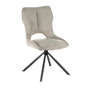 Chaise Mori Pivotant  Tissu Ote Share 160 Gris clair