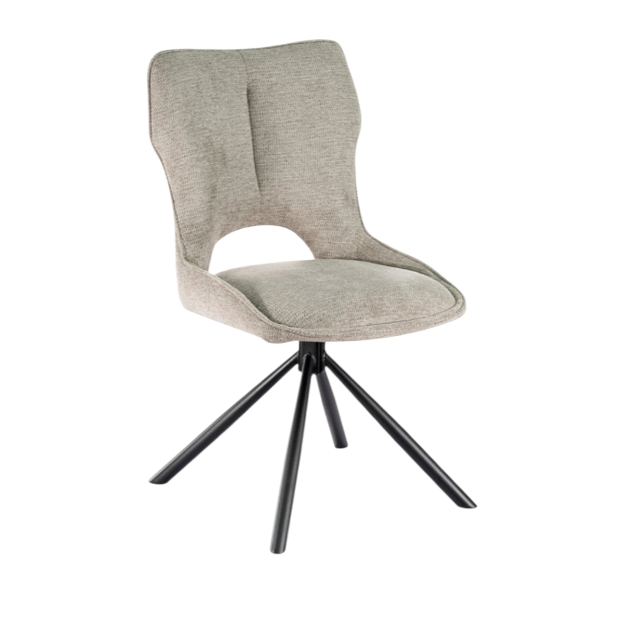 Chaise Mori Pivotant Tissu Ote Share 160 Gris clair – Image 2