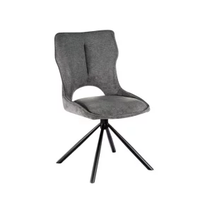 Chaise Mori Pivotant  Tissu Ote Share 456 Gris fonc&eacute;