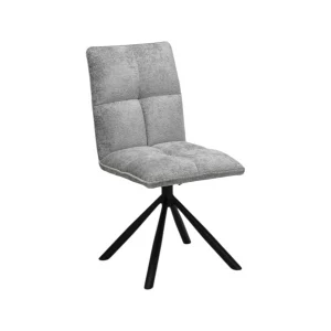 Chaise Jack Pivotant Tissu Gris clair
