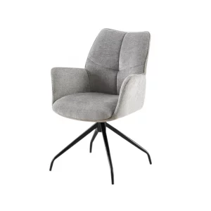 Chaise Lamor Pivotant Tissu Davis Perfect Harmony 85 Gris