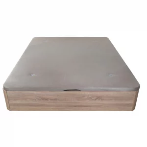 Lit coffre bois chêne 140 x 190