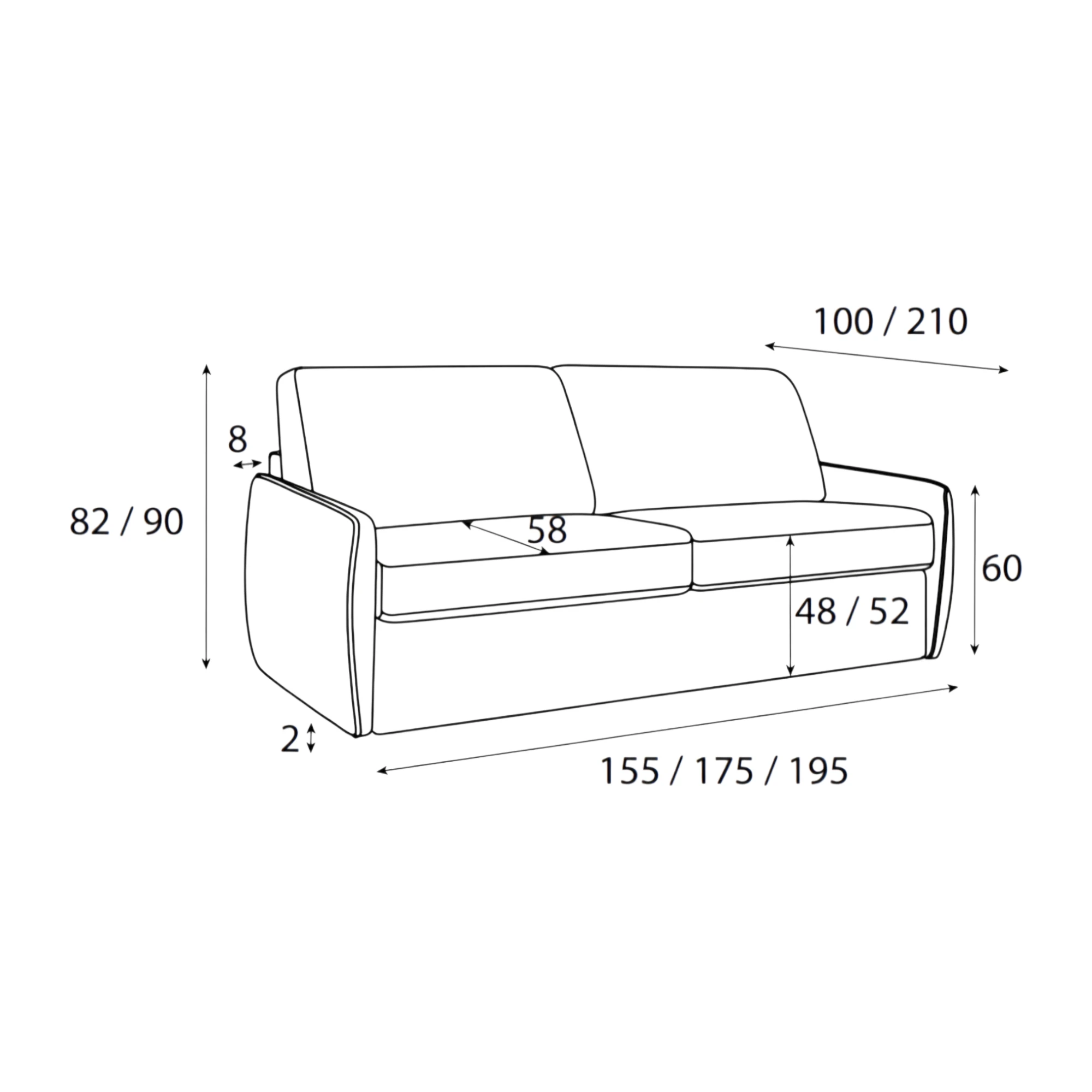Canapé convertible BL010 – Image 5