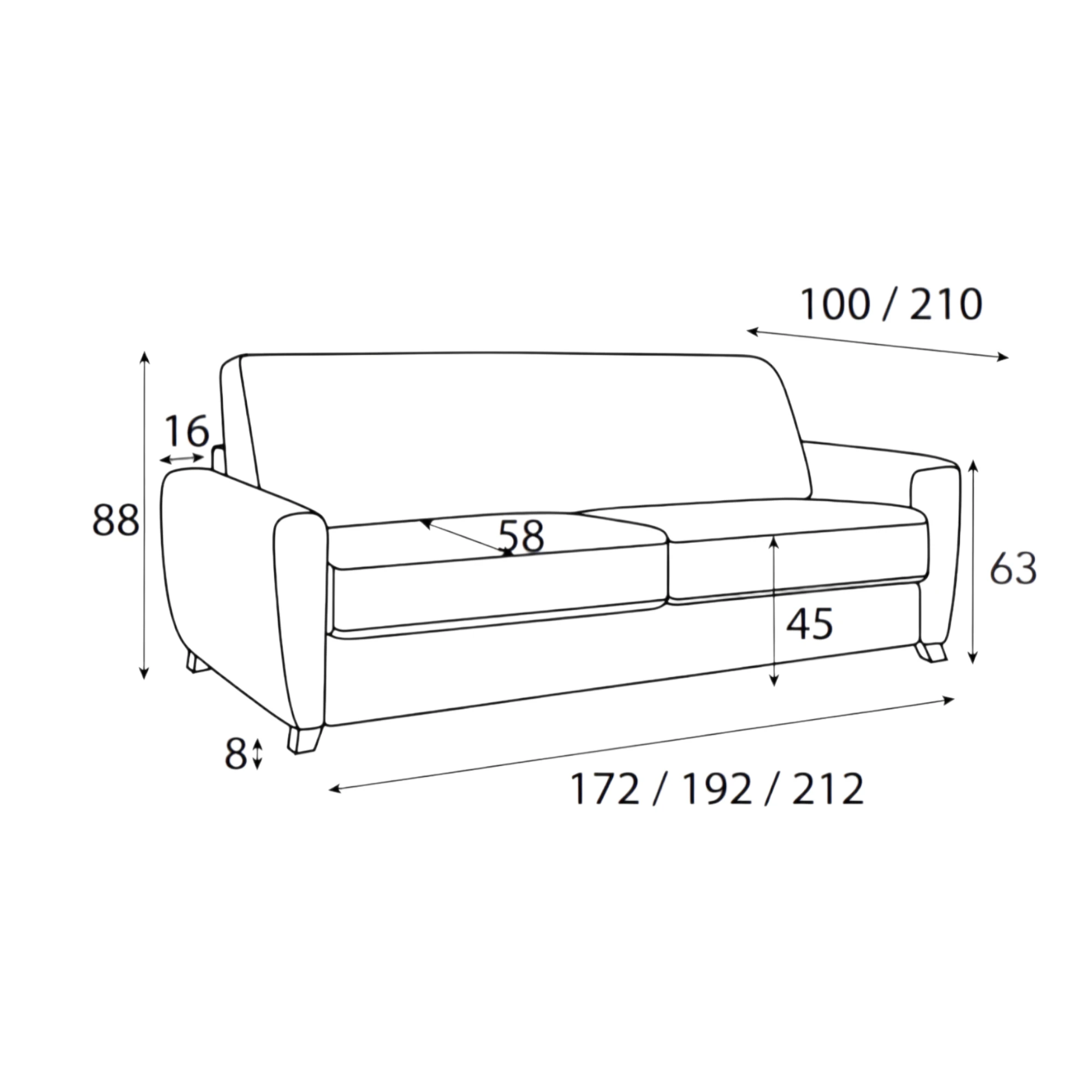 Canapé convertible BL013 – Image 5