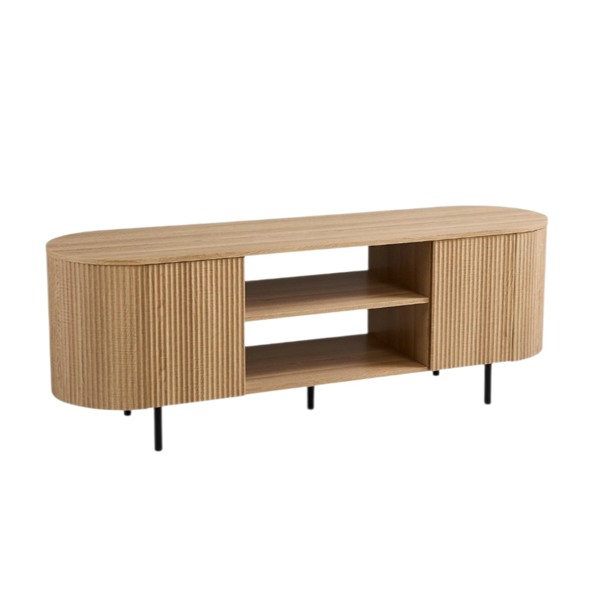 Meuble Tv 160 cm lagos décor chêne naturel – Image 3