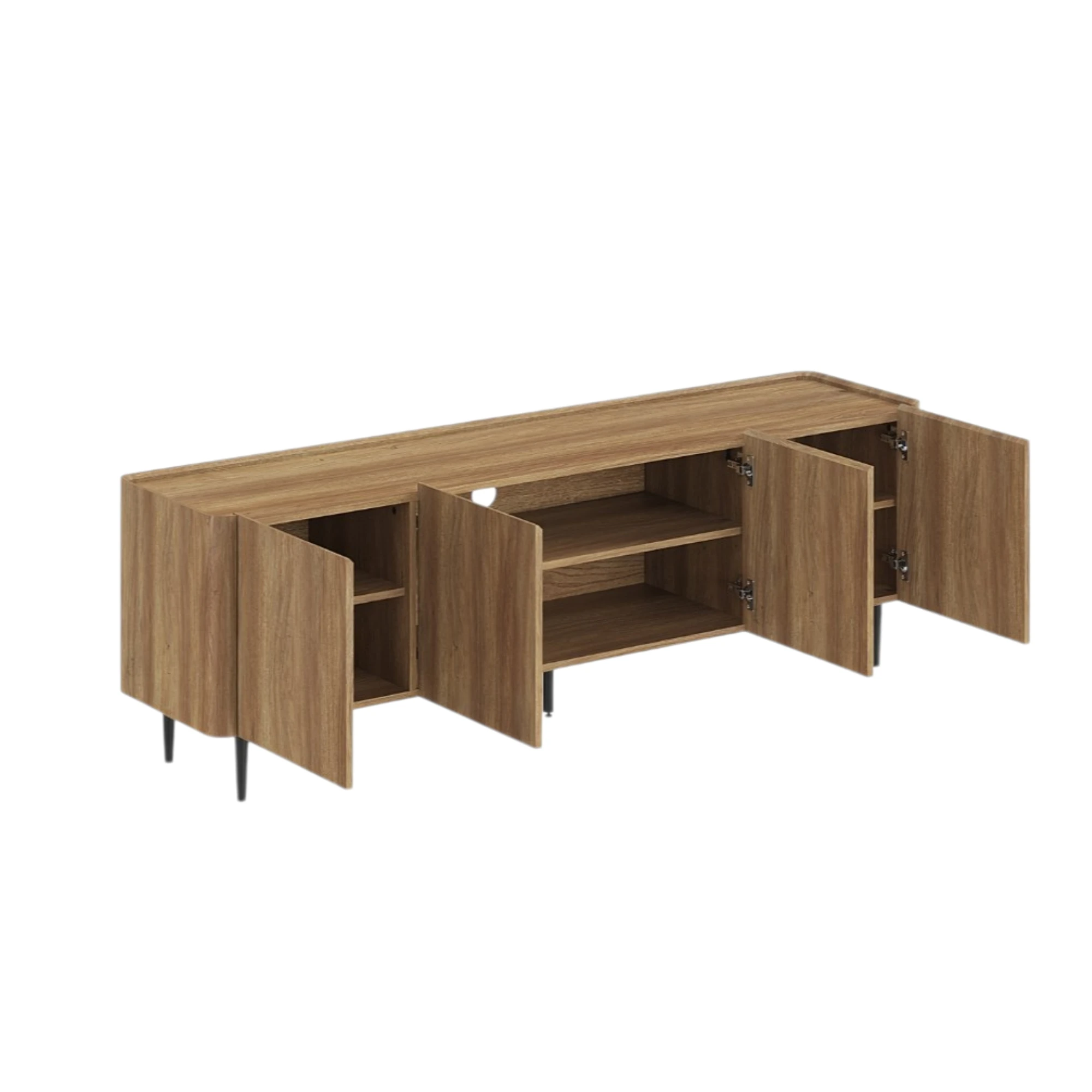 Meuble Tv 170 cm kyoto décor chêne naturel – Image 4