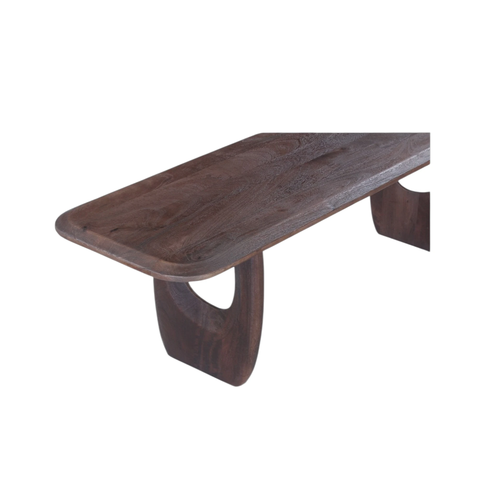Meuble Tv 160 bois de manguier brun foncé – Image 4
