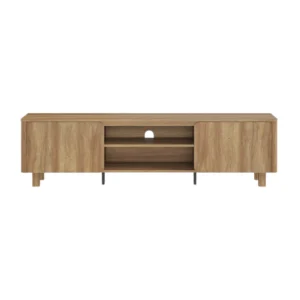 Meubles Tv 170 cm malibu d&eacute;cor ch&ecirc;ne naturel