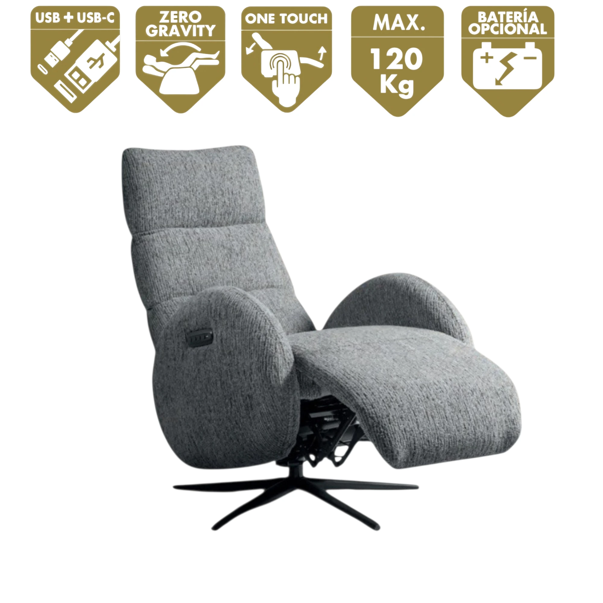 Fauteuil relaxation électrique Amsterdam – Image 2